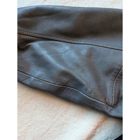 Vintage Budweiser Clydesdales 90s Wool Leather Bomber Racing Jacket Excelled MD - Picture 10 of 11